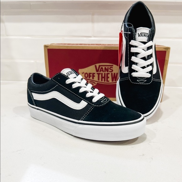 Vans Ward Canvas- Suede/Classic Black & White size 7 - Picture 6 of 7